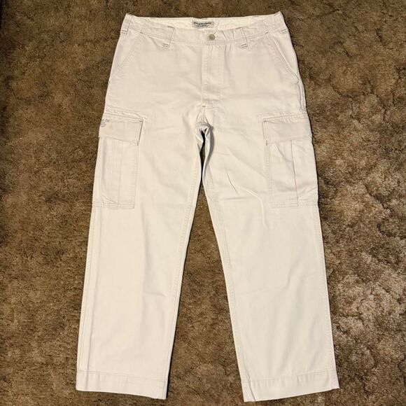 Ralph Lauren Polo Jeans Company White Cargo Pants 36 x 32 - Picture 1 of 8